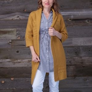 Long Open Front Cardigan
